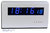 SPDv2133 - DCF Uhr mit blauen Anzeige im gedruckten Gehäuse, mit externer Antenne